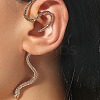 Alloy Snake Cuff Earrings for Girl Women Gift PW-WG3494F-01-2
