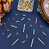 86Pcs 304 Stainless Steel Slide On End Clasp Tubes STAS-ME0002-22-5