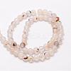 Natural Dendritic Agate Bead Strands G-G880-01-6mm-2