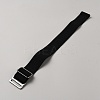 2Pcs Polyester Elastic Waist Belt with Alloy Buckles AJEW-WH0248-562A-2