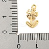Brass Micro Pave Clear Cubic Zirconia Pendants KK-U015-09G-3