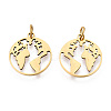 201 Stainless Steel Pendants STAS-S105-T562D-2-1