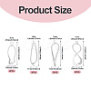 8Pcs 4 Styles Brass Ice Pick Pinch Bails KK-TA0002-48-3