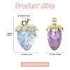 10Pcs 5 Styles Transparent Acrylic Pendants MACR-FS0002-09-4