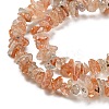 Natural Arusha Sunstone Chip Beads Strands G-G905-13-4
