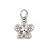 Brass Micro Pave Cubic Zirconia Pendants KK-A269-03A-P01-1