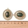 Natural African Turquoise(Jasper) Oval Pendants STAS-L080-010G-04-3