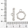 Twist Ring Brass Toggle Clasps KK-G548-32P-4