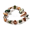 Bohemia Style Shell & Glass Beads Stretch Bracelets for Women LS-BJEW-S178-01B-2