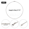 Tarnish Resistant Casual Style 304 Stainless Steel Snake Chain Choker Necklaces STAS-O037-05-3