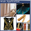Ethnic Style Polyester Metallic Thread Embroidery Floral Trimming SRIB-WH0011-137A-6