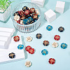 80Pcs 5 Colors Transparent Acrylic Beads MACR-TA0002-24-5