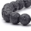 Natural Lava Rock Braided Bead Bracelets BJEW-R304-01-8mm-3