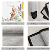 Rectangle with Animal Pattern Cotton Linen Cloth Table Mat AJEW-WH0196-006-3
