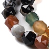 Natural Multi-Color Agate Beads Strands G-NH0021-A18-01-4