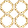 6Pcs Brass Spring Gate Clasps FIND-SC0020-67C-1