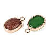 Natural & Synthetic Mixed Stone Charms G-N371-16G-2