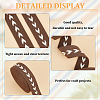 5 Yards Polycotton Jacquard Arrow Ribbon OCOR-WH0078-170C-4