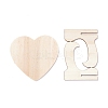 Heart Wooden Mini Chalkboard Signs LS-AJEW-M035-02-2
