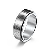 Viking Word 304 Stainless Steel Rotatable Finger Rings for Men FS-WGA52A7-01-1