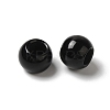 Natural Black Stone European Beads G-N342-03E-2