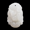 Natural White Jade Carved Pendants G-S384-01A-1