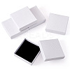 5Pcs Rhombus Textured Cardboard Jewelry Packing Boxes with Sponge Inside CBOX-TA0001-18A-2