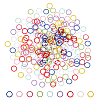 270Pcs 9 Colors Embossed Style Iron Twisted Open Jump Rings IFIN-PH0001-84-1