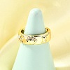 Ocean Theme Brass Micro Pave Cubic Zirconia Cuff Rings for Women LS-RJEW-F184-17I-G-1