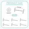 1000Pcs Tarnish Resistant 304 Stainless Steel Stud Earring Settings STAS-ME0001-50A-2