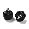 Natural Obsidian Pumpkin Charms G-K338-27P-02-2