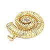 Rack Plating Brass Clear Cubic Zirconia Pendants KK-M293-21G-2