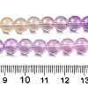 Baking Paint Transparent Glass Beads X-DGLA-M001-8mm-09-5