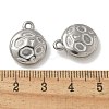 Anti-Tarnish 304 Stainless Steel Pendants STAS-Q334-12P-01-3