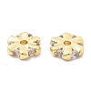 Brass Micro Pave Cubic Zirconia Beads KK-B134-38G-2