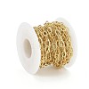 Brass Textured Cable Chains CHC-G005-25G-6