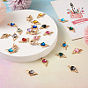 26Pcs 13 Colors Zinc Alloy Rhinestone Pendants FIND-SW0001-25-6
