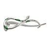 Aolly and Enamel Claw Hair Clips AJEW-M007-01P-1