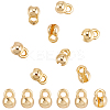 40Pcs Brass Bead Tips KK-BBC0025-34-7