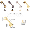 12 Sets 4 Colors Zinc Alloy Bag Connector Anchor Buckles FIND-WR0004-10-4