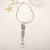Alloy Crystal Rhinestone Pendant Necklaces for Women AL-CBA4777-02B-1