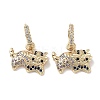 Real 18K Gold Plated Brass Dangle Hoop Earrings EJEW-L269-028G-03-1