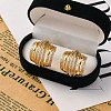 Rack Plating Brass Micro Pave Clear Cubic Zirconia Stud Earrings for Women EJEW-C125-27G-2