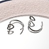 304 Stainless Steel Heart Hoop Nose Rings AJEW-A062-06P-2