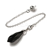 Natural Obsidian Dowsing Pendulum Big Pendants G-H286-03P-06-2