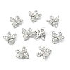 SHEGRACE Brass Micro Pave Cubic Zirconia Bees Charms XGR0165P-110P-2