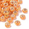 Transparent Resin Rondelle European Beads LS-RESI-S023-21-1