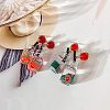 Glass Bottle Pendants CRES-NB0001-07-4