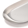 Non-Tarnish Oval 430 Stainless Steel Jewelry Display Plate STAS-P289-03P-3