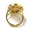 Ion Plating(IP) 304 Stainless Steel Open Cuff Rings RJEW-C079-19G-01-3